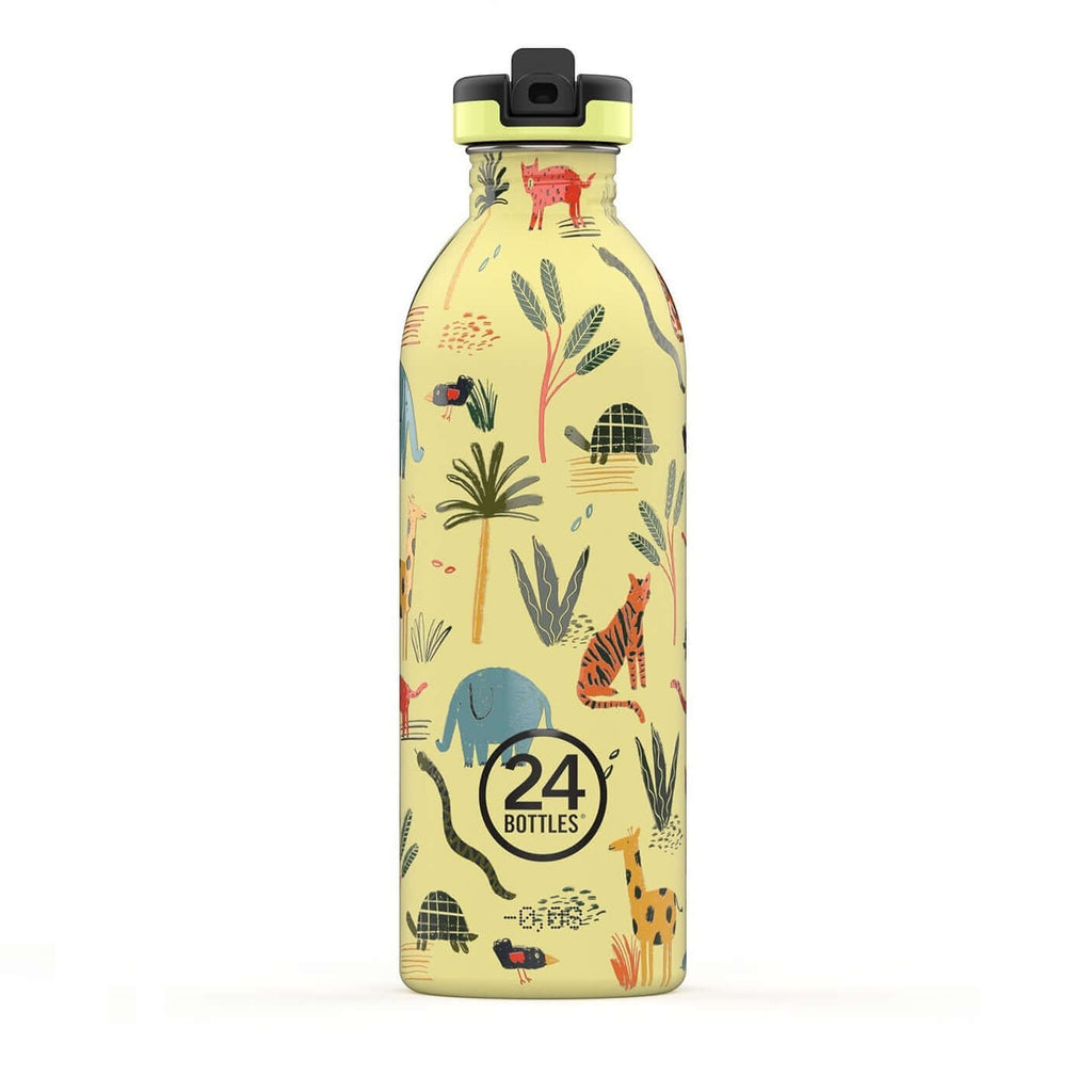 24BOTTLES Butelka na wodę dla dzieci 500 ml, Jungle friends 24bottles Water Bottles | TwójLunchBox