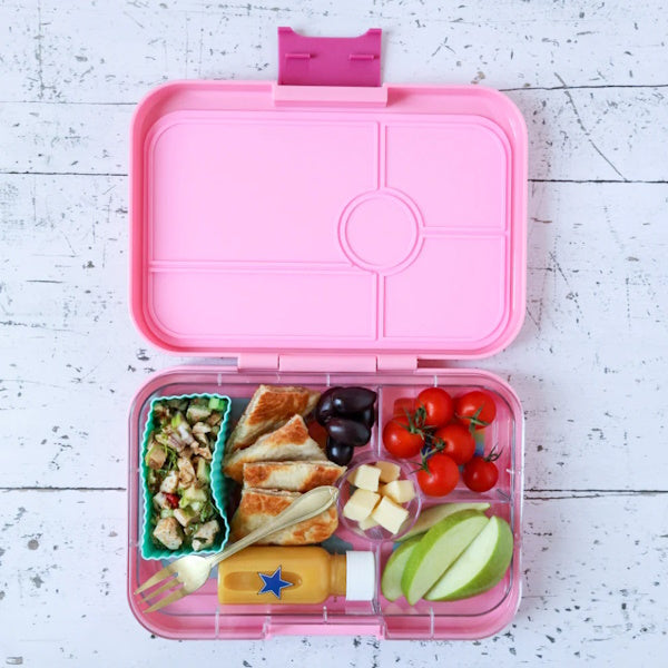 6 Foremek do lunchboxów Yumbox  Pink/Aqua– idealne do rozdzielania przekąsek w lunchboxie, na owoce, orzeszki, sery i inne, kolor: różowy/turkusowy