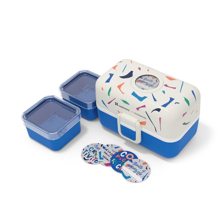 MONBENTO TRESOR bento box dla dzieci, 0.8 l, Catimini Blue Terrazzo Monbento Lunch Boxes & Totes | TwójLunchBox