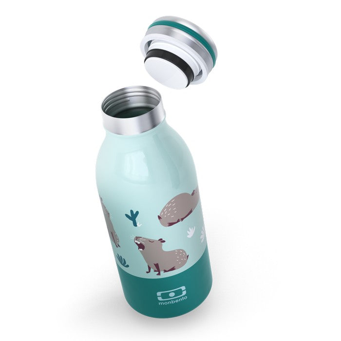 MONBENTO COOLY GRAPHIC, Butelka termiczna dla dzieci, Capibara Monbento Thermoses | TwójLunchBox
