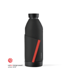 CLOSCA szklana butelka na wodę, Black/Coral Closca Water Bottles | TwójLunchBox