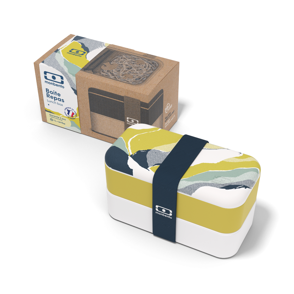 MONBENTO ORIGINAL bento box, 1l, Graphic Altitude Monbento Lunch Boxes & Totes | TwójLunchBox