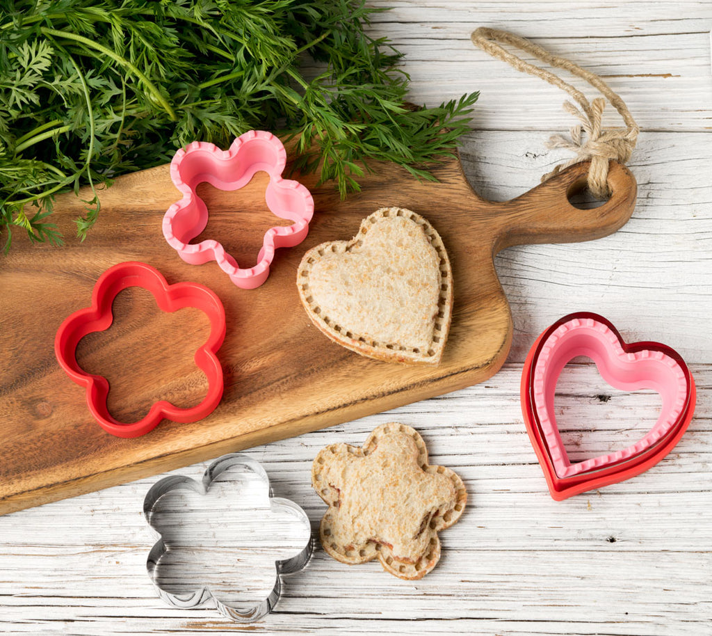 LEKKABOX wykrawacze do ciastek i kanapek, Kwiat i serce Lekkabox Lunch Boxes & Totes | TwójLunchBox