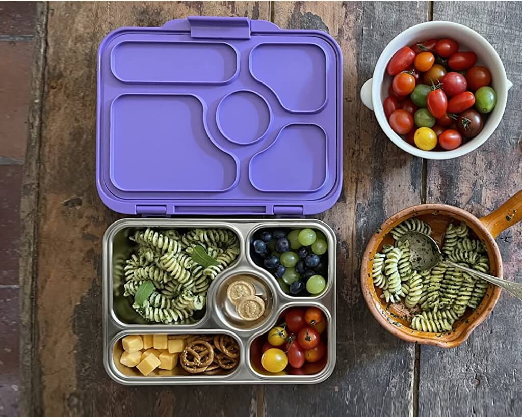 Stalowy lunchbox z przegródkami - Yumbox Presto