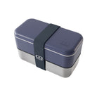Stalowy lunch box Monbento Original Sense Natural Blue