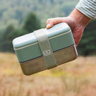 Hermetyczny bento box ze stali nierdzewnej Monbento Natural Green 100% szczelności