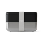 Czarny lunch box Monbento Original Sense Onyx, elegancki bento box ze stali nierdzewnej