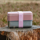 Hermetyczny lunch box Monbento Pink Moka z uszczelką, idealny do torebki lub plecaka