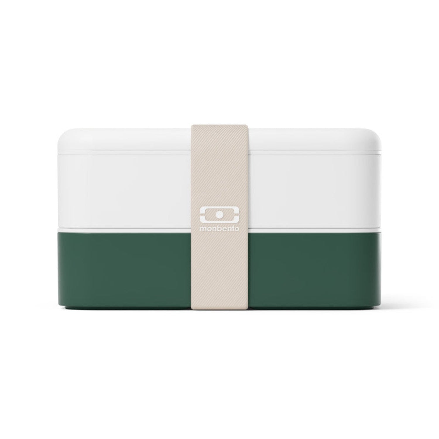 Monbento Original – dwupoziomowy lunchbox z miseczką. Szczelny, BPA free, do mikrofalówki i zmywarki. Stylowy francuski design, wzór: Grapic Lemon