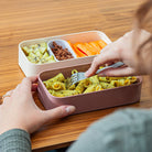 Monbento Original – dwupoziomowy lunchbox z miseczką. Szczelny, BPA free, do mikrofalówki i zmywarki. Stylowy francuski design, wzór: Pink Floral