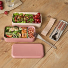 Damski elegancki bento box Monbento Original 1 litr w kolorze Pink Moka