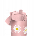Bidon dla dzieci Ion8 Pod Daisy 350 ml ze stokrotkami– szczelny, lekki i otwierany na klik.
