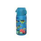 Bidon dla dzieci Ion8 Pod Sea Turtle 350 ml z żółwiami – szczelny, lekki i otwierany na klik.
