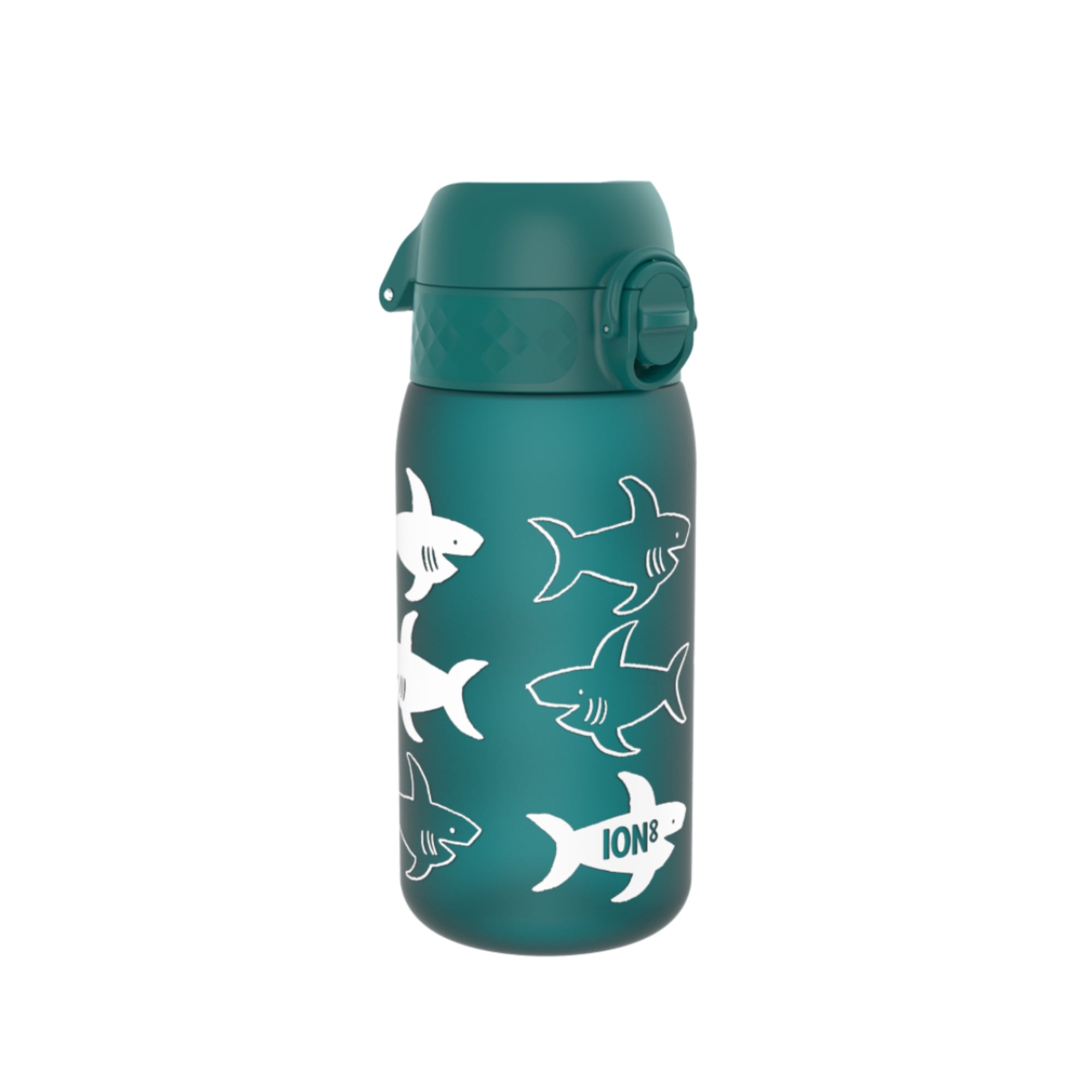 Bidon dla dzieci Ion8 Pod Shark 350 ml – szczelny, lekki i otwierany na klik
