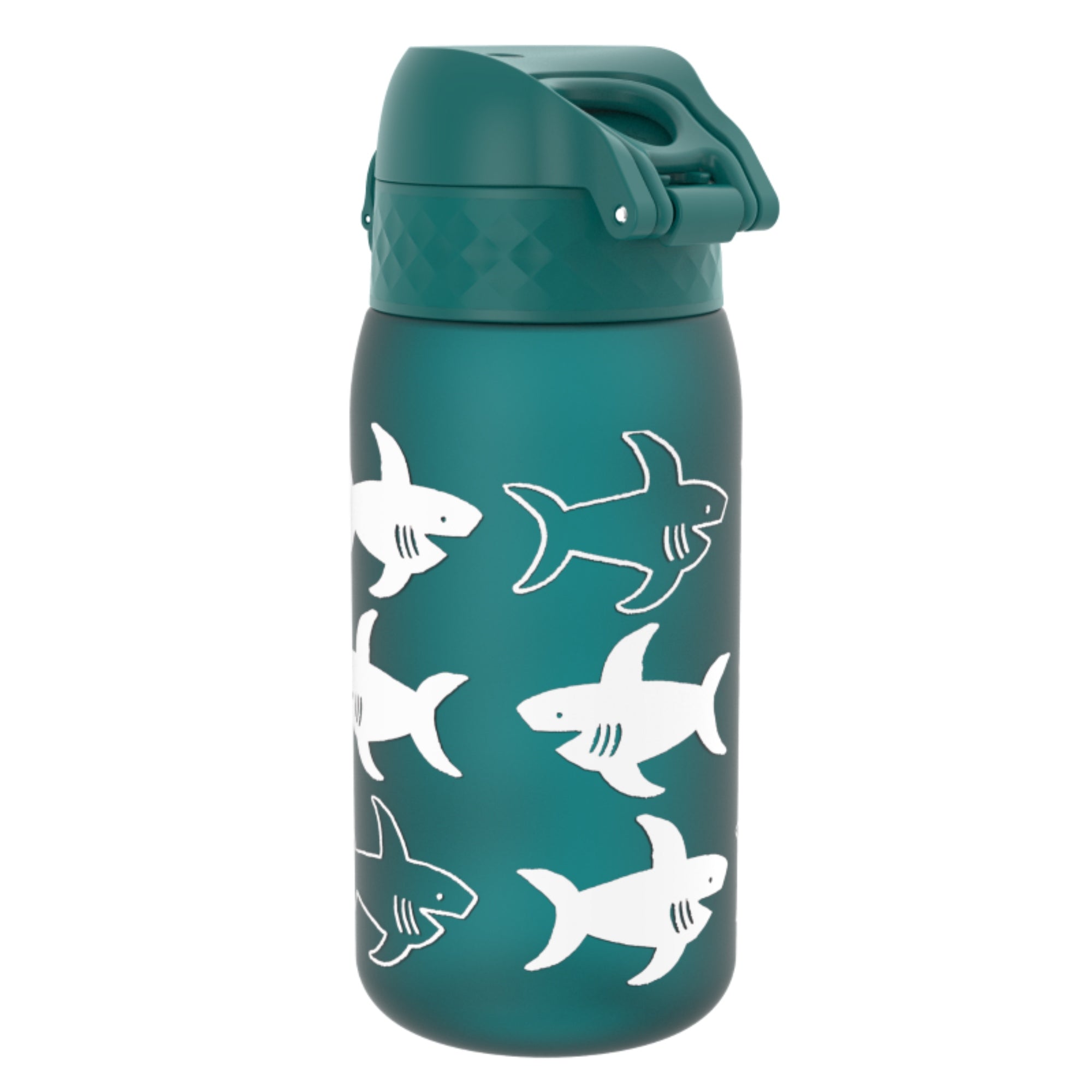 Bidon dla dzieci Ion8 Pod Shark 350 ml – szczelny, lekki i otwierany na klik
