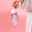 Bidon dla dziecka 350 ml Ion8 różowy z jednorożcem – szczelna butelka na wodę bez BPA do szkoły i na spacer. Kolor: różowy