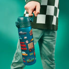 Bidon dla dzieci 500 ml Ion8 Automobile – lekki, nietoksyczny,  z ustnikiem i klapką, idealny do plecaka i samochodu