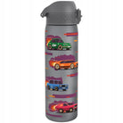 Bidon dla dzieci 500 ml Ion8 Sports Cars – lekki, nietoksyczny,  z ustnikiem i klapką, idealny do plecaka i samochodu