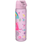Bidon dla dzieci 500 ml Ion8 Unicorns – lekki, nietoksyczny,  z ustnikiem i klapką, idealny do plecaka i samochodu