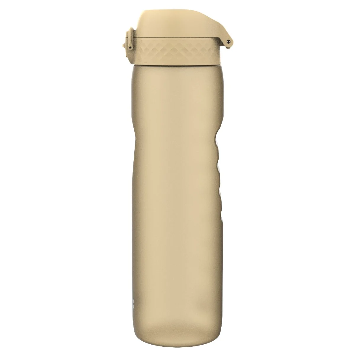 Bidon na wodę 1 l Ion8 Desert – lekki, nietoksyczny, z ustnikiem i klapką, idealny do plecaka i samochodu, kolor: beżowy