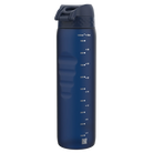 Bidon na wodę 1 l Ion8 Navy – lekki, nietoksyczny, z ustnikiem i klapką, idealny do plecaka i samochodu, kolor: granatowy
