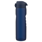 Bidon na wodę 1 l Ion8 Navy – lekki, nietoksyczny, z ustnikiem i klapką, idealny do plecaka i samochodu, kolor: granatowy