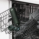 Bidon na wodę 500 ml Ion8 Dark Green– lekki, nietoksyczny, z ustnikiem i klapką, idealny do plecaka i samochodu, kolor: ciemnozielony