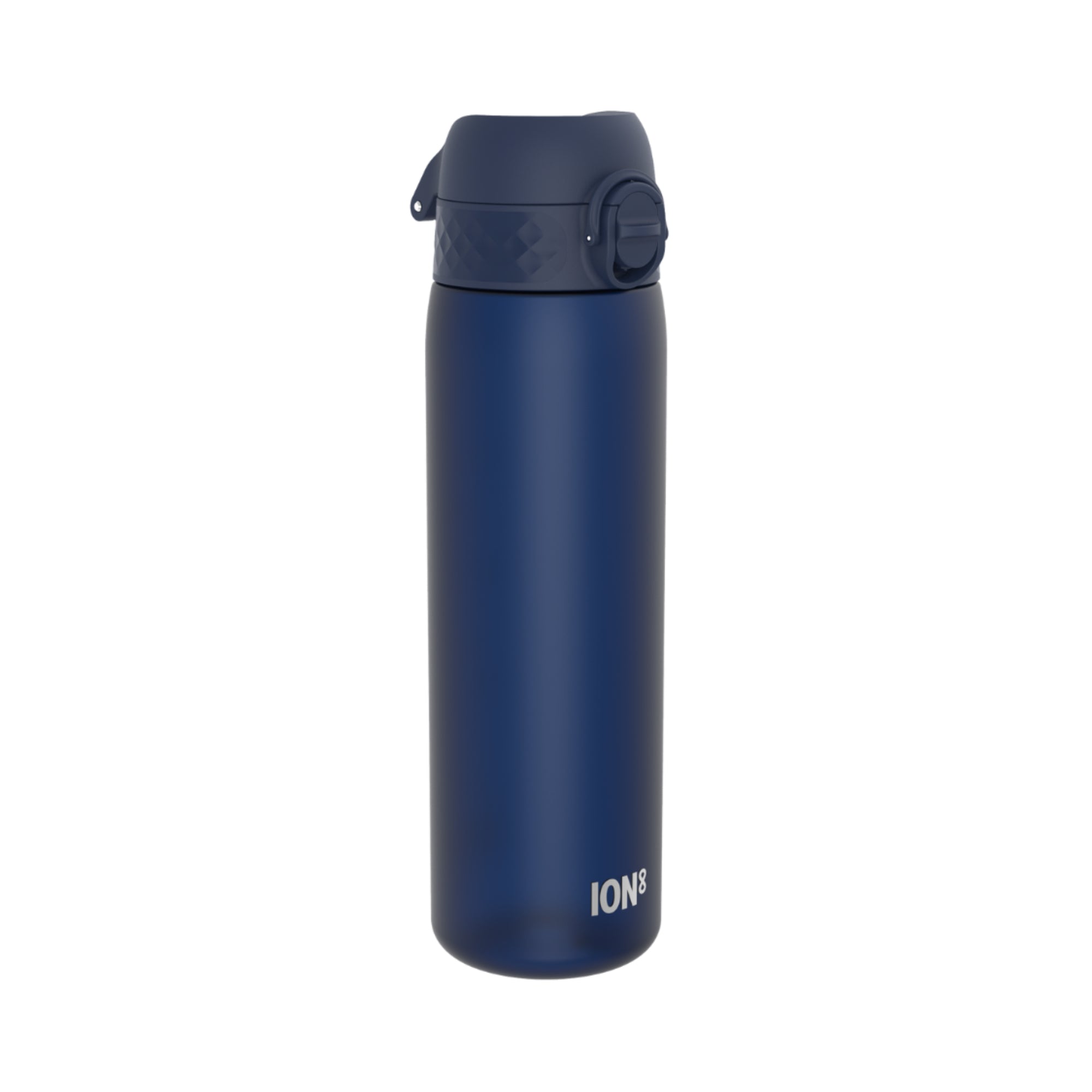 Bidon na wodę 500 ml Ion8 Navy– lekki, nietoksyczny, z ustnikiem i klapką, idealny do plecaka i samochodu, kolor: granatowy