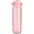 Bidon na wodę 500 ml Ion8 Rose Quartz – lekki, nietoksyczny,  z ustnikiem i klapką, idealny do plecaka i samochodu, kolor: różowy