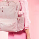 Bidon na wodę 500 ml Ion8 Rose Quartz – lekki, nietoksyczny,  z ustnikiem i klapką, idealny do plecaka i samochodu, kolor: różowy