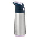 B.box Indigo Rose – bidon termiczny dla dzieci 500 ml, potrójna izolacja, silikonowa słomka, szczelny i bezpieczny, do zimnych i ciepłych napojów.