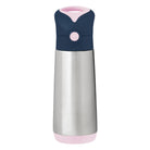 B.box Indigo Rose – bidon termiczny dla dzieci 500 ml, potrójna izolacja, silikonowa słomka, szczelny i bezpieczny, do zimnych i ciepłych napojów.