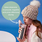 B.box Midnight – bidon termiczny dla dzieci 500 ml, potrójna izolacja, silikonowa słomka, szczelny i bezpieczny, do zimnych i ciepłych napojów.