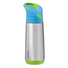 B.box Ocean Breeze – bidon termiczny dla dzieci 500 ml, potrójna izolacja, silikonowa słomka, szczelny i bezpieczny, do zimnych i ciepłych napojów.
