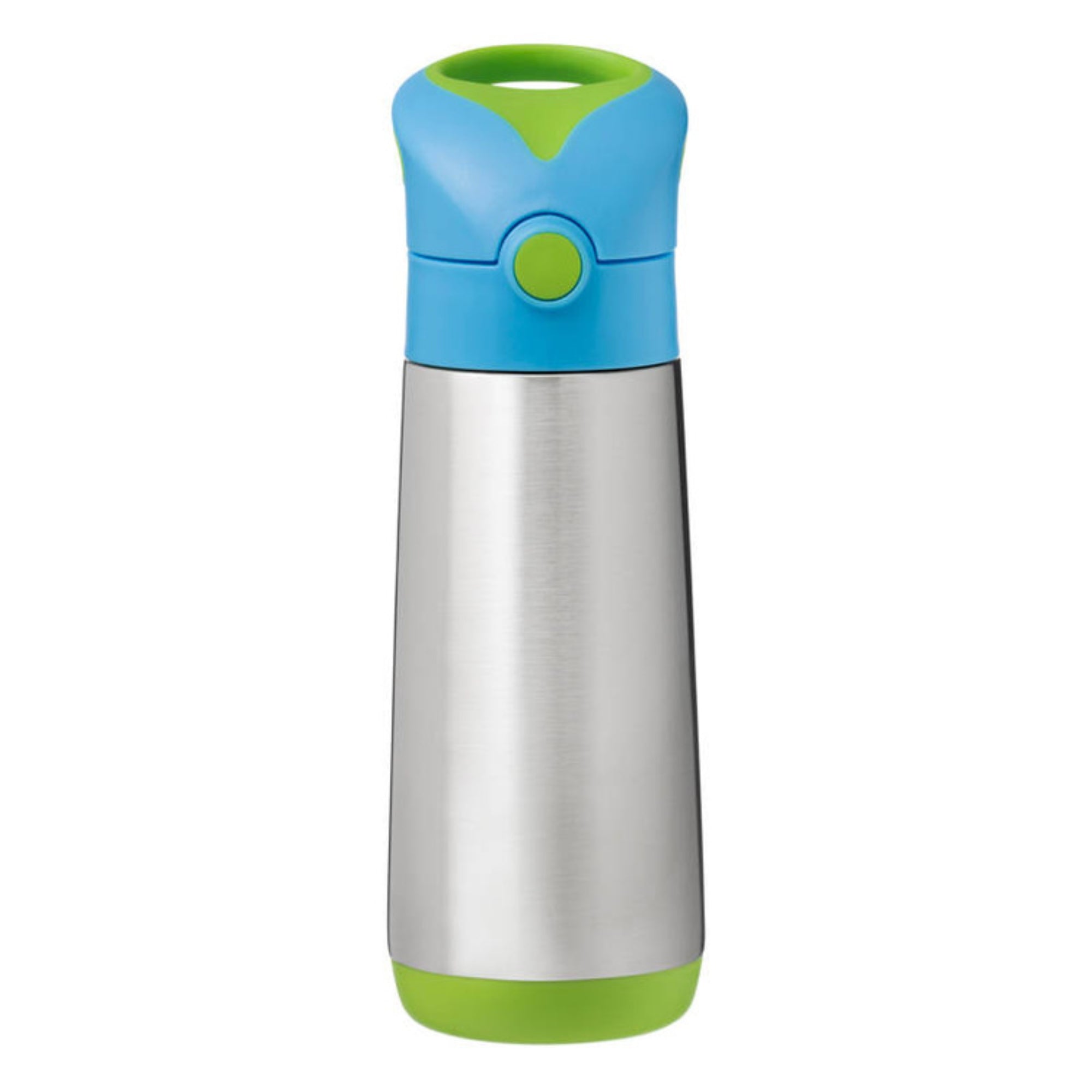 B.box Ocean Breeze – bidon termiczny dla dzieci 500 ml, potrójna izolacja, silikonowa słomka, szczelny i bezpieczny, do zimnych i ciepłych napojów.