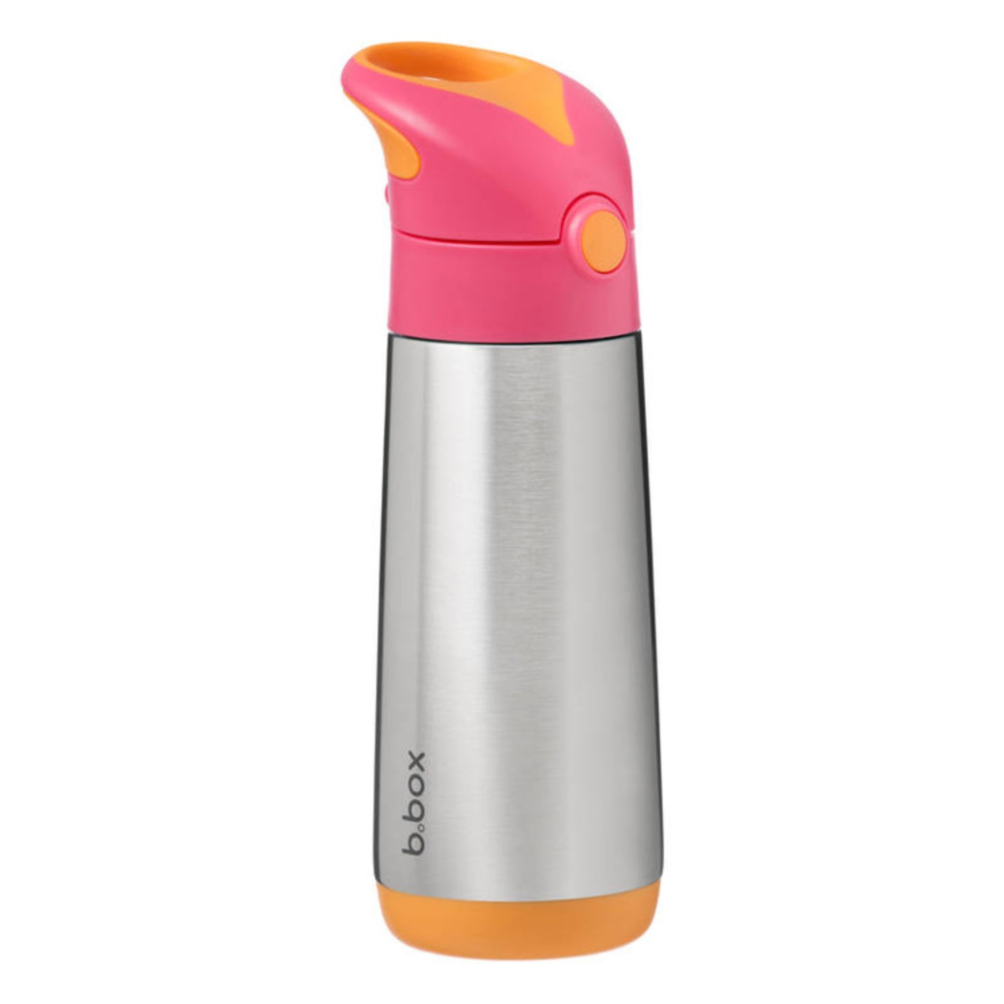 B.box Strawberry Shake – bidon termiczny dla dzieci 500 ml, potrójna izolacja, silikonowa słomka, szczelny i bezpieczny, do zimnych i ciepłych napojów.