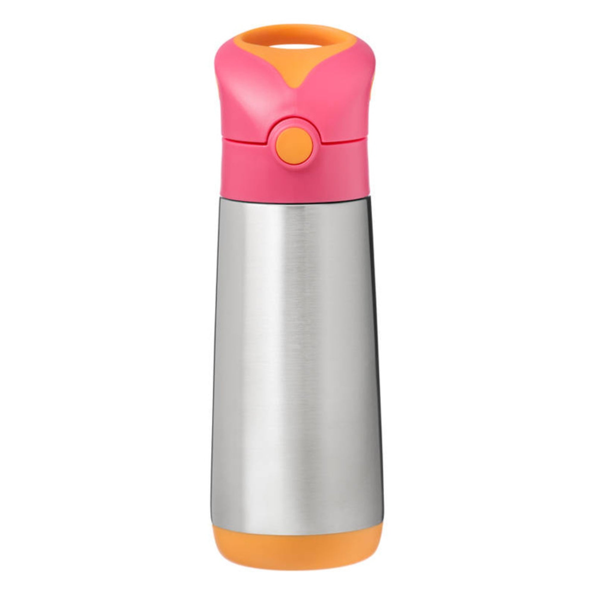 B.box Strawberry Shake – bidon termiczny dla dzieci 500 ml, potrójna izolacja, silikonowa słomka, szczelny i bezpieczny, do zimnych i ciepłych napojów.