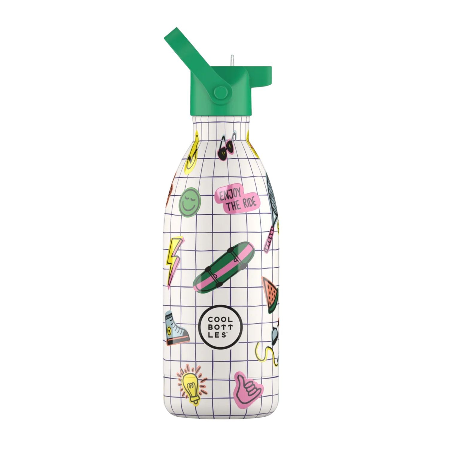 Cool Bottles Kids Play Mode – termiczna butelka dla dzieci, z ustnikiem, bez BPA, wzór: gry