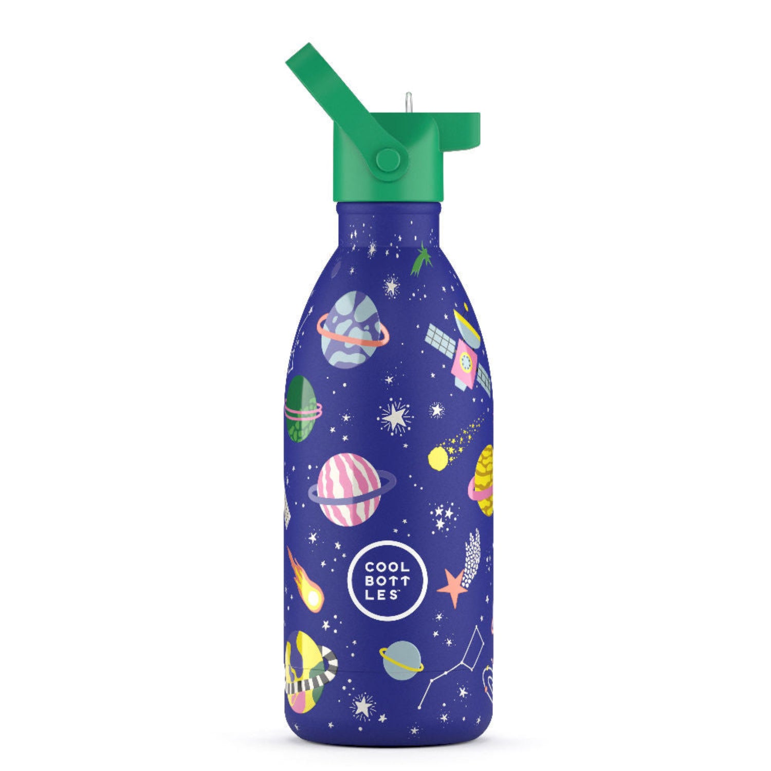 Cool Bottles Kids Stellar Journey – termiczna butelka dla dzieci, z ustnikiem, bez BPA, wzór: kosmos