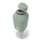 Monbento Positive M – ultralekka butelka 500 ml z tritanu. Trwała, kompaktowa, bez BPA, idealna do torby czy plecaka, wzór: natural green