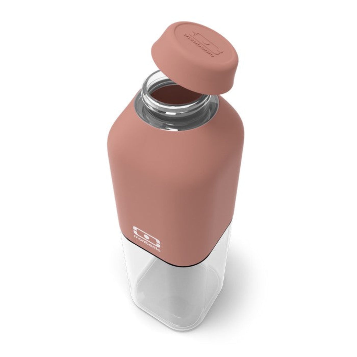 Monbento Positive M – ultralekka butelka 500 ml z tritanu. Trwała, kompaktowa, bez BPA, idealna do torby czy plecaka, wzór: pink moka