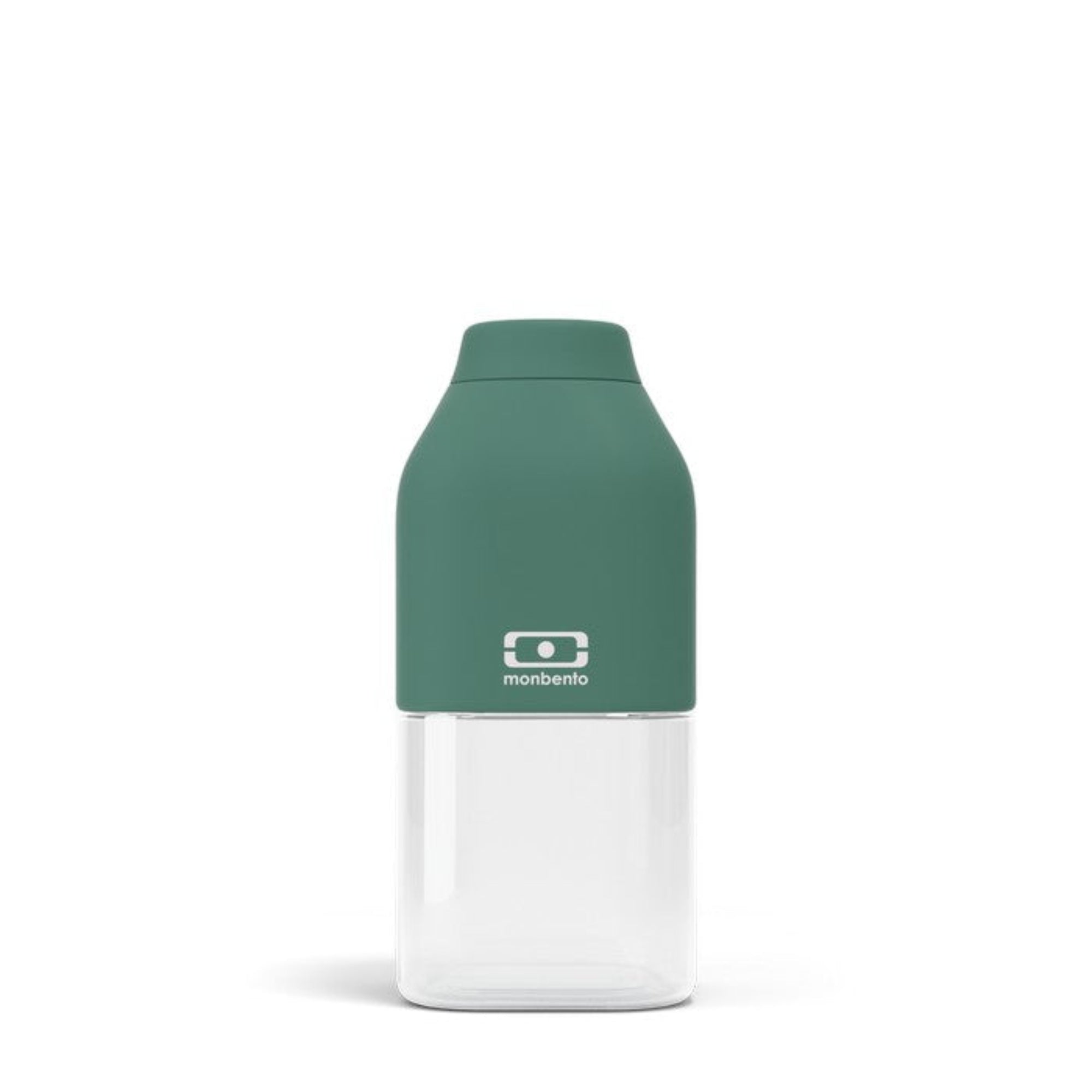 Monbento Positive S Forest Green – ultralekka butelka 350 ml z tritanu. Trwała, kompaktowa, bez BPA, idealna do torby czy plecaka, kolor: zielony