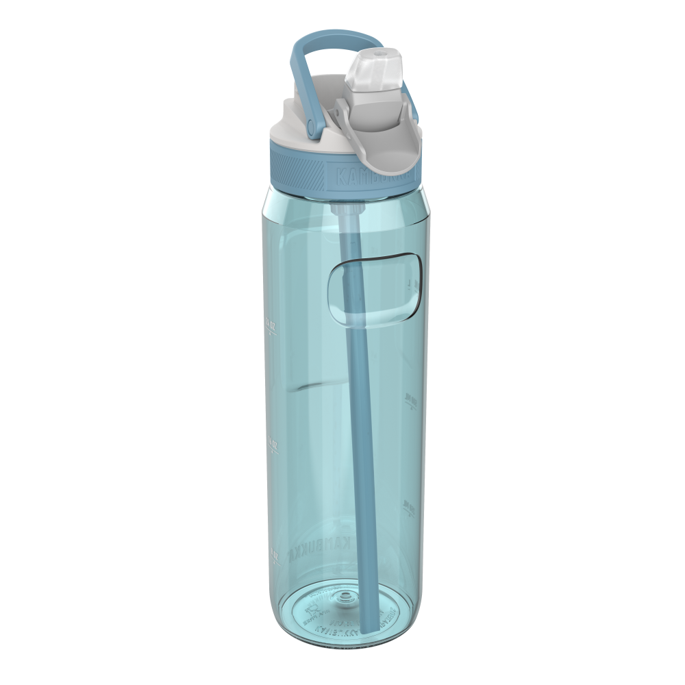 Kambukka Lagoon 1000 ml Arctic Blue – tritan, słomka do ostatniej kropli, schowany ustnik, lekka, szczelna, bez BPA, idealna na rower i siłownię, kolor: niebieski