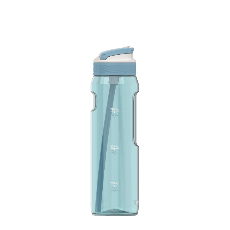 Kambukka Lagoon 1000 ml Arctic Blue – tritan, słomka do ostatniej kropli, schowany ustnik, lekka, szczelna, bez BPA, idealna na rower i siłownię, kolor: niebieski