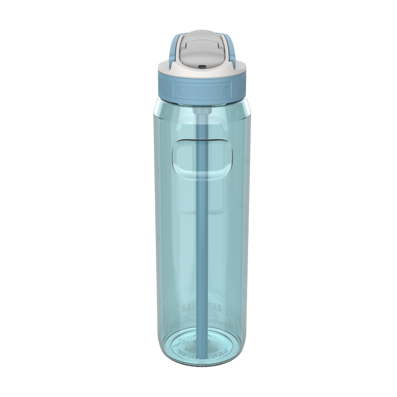 Kambukka Lagoon 1000 ml Arctic Blue – tritan, słomka do ostatniej kropli, schowany ustnik, lekka, szczelna, bez BPA, idealna na rower i siłownię, kolor: niebieski