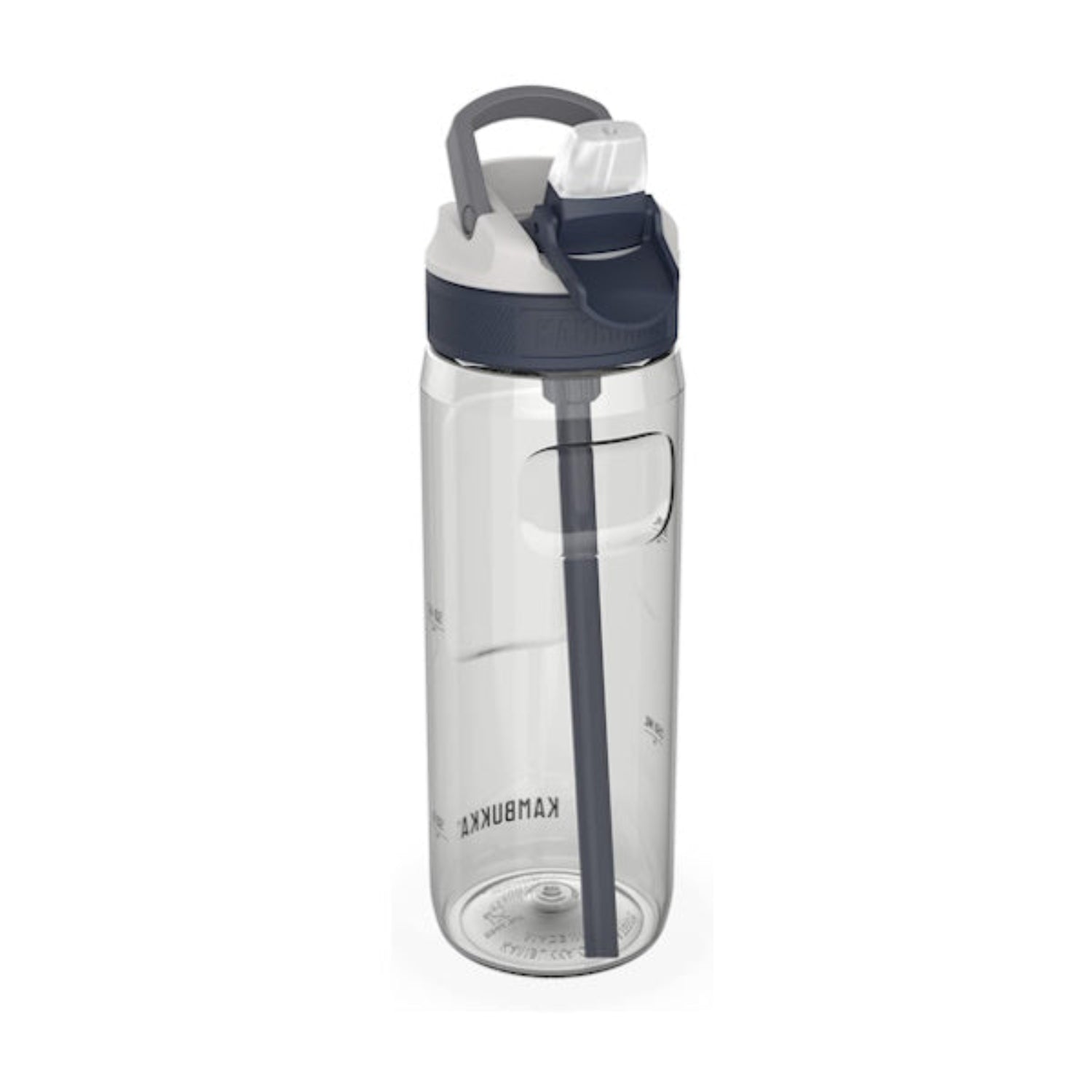 Bidon ze słomką Kambukka Lagoon 750 ml Clear – tritan, słomka do ostatniej kropli, schowany ustnik, lekka, szczelna, bez BPA, idealna na rower i siłownię, kolor: przezroczysty