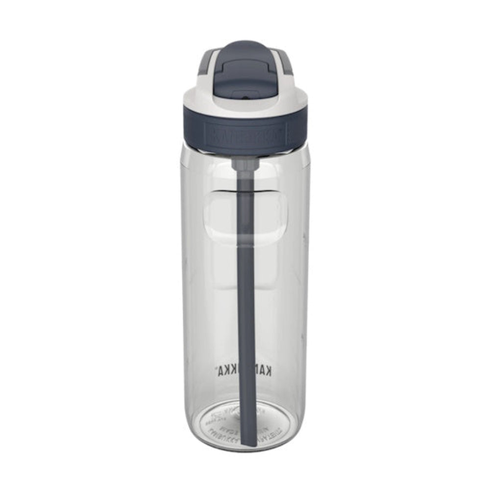 Bidon ze słomką Kambukka Lagoon 750 ml Clear – tritan, słomka do ostatniej kropli, schowany ustnik, lekka, szczelna, bez BPA, idealna na rower i siłownię, kolor: przezroczysty