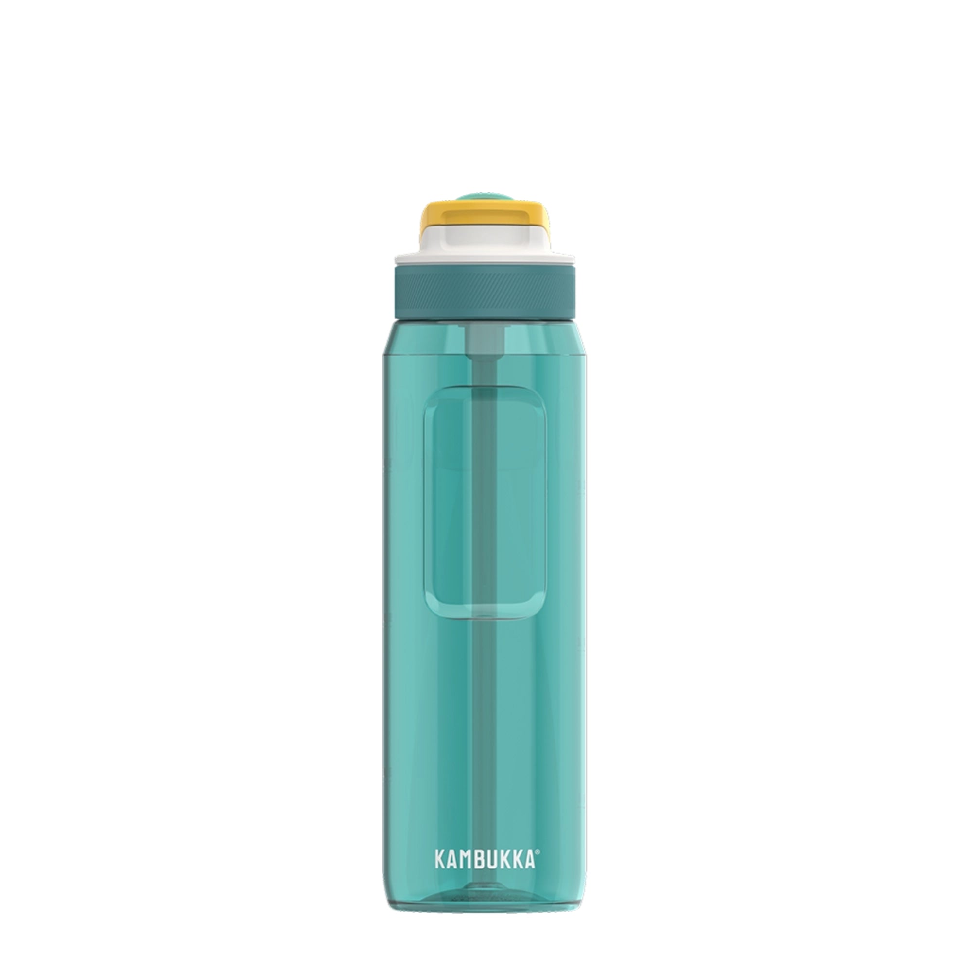 Kambukka Lagoon 1000 ml Zesty Green – tritan, słomka do ostatniej kropli, schowany ustnik, lekka, szczelna, bez BPA, idealna na rower i siłownię, kolor: zielony