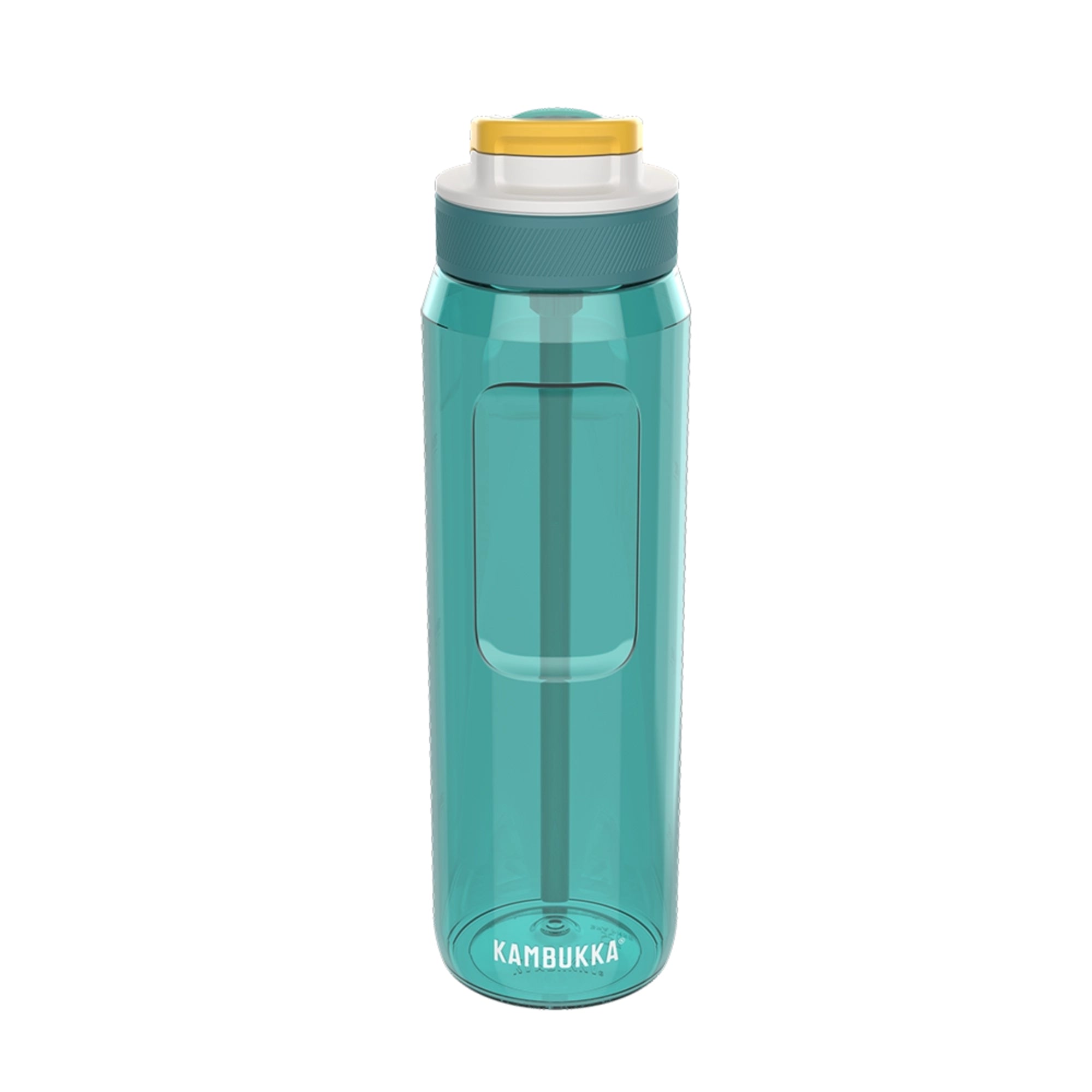 Kambukka Lagoon 1000 ml Zesty Green – tritan, słomka do ostatniej kropli, schowany ustnik, lekka, szczelna, bez BPA, idealna na rower i siłownię, kolor: zielony