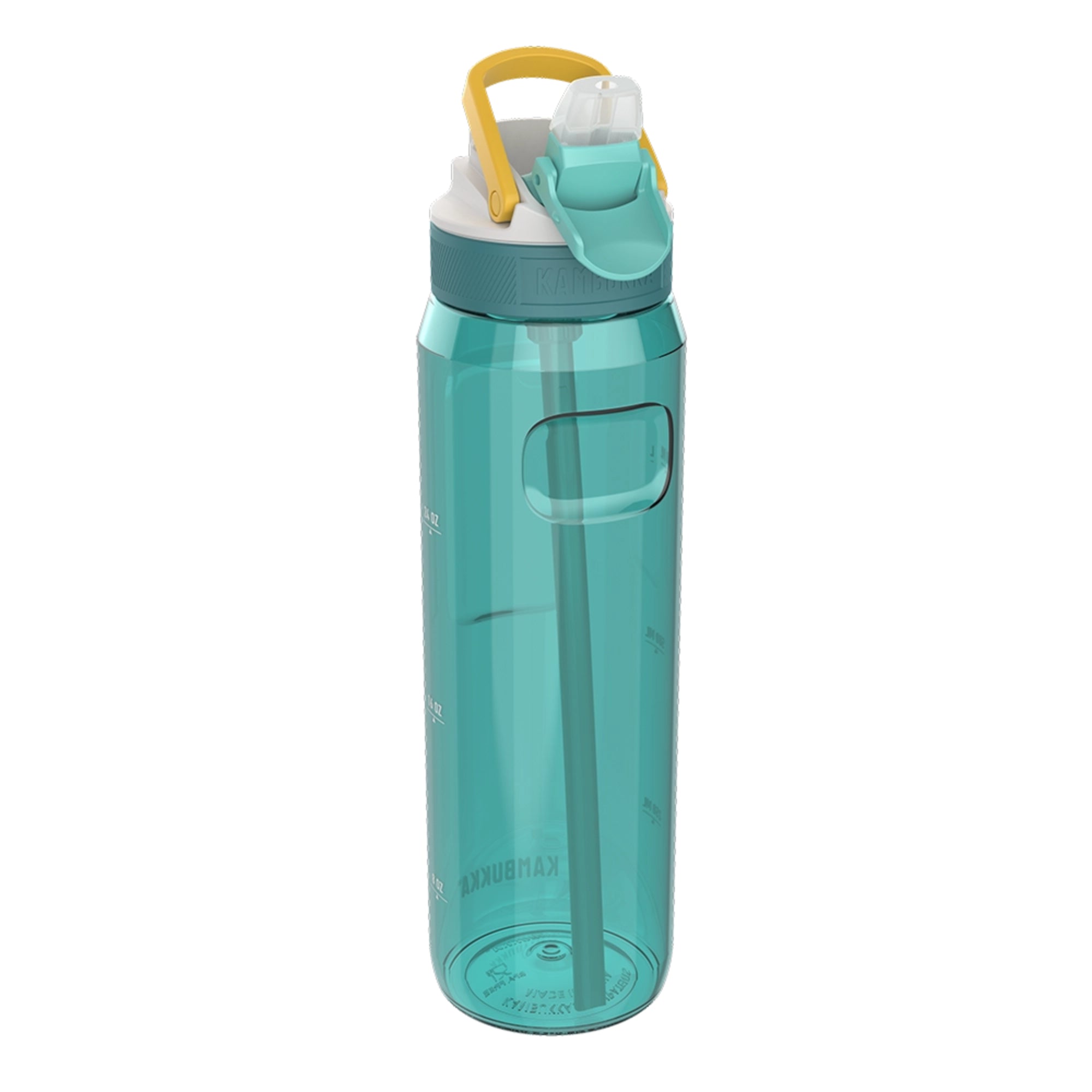 Kambukka Lagoon 1000 ml Zesty Green – tritan, słomka do ostatniej kropli, schowany ustnik, lekka, szczelna, bez BPA, idealna na rower i siłownię, kolor: zielony